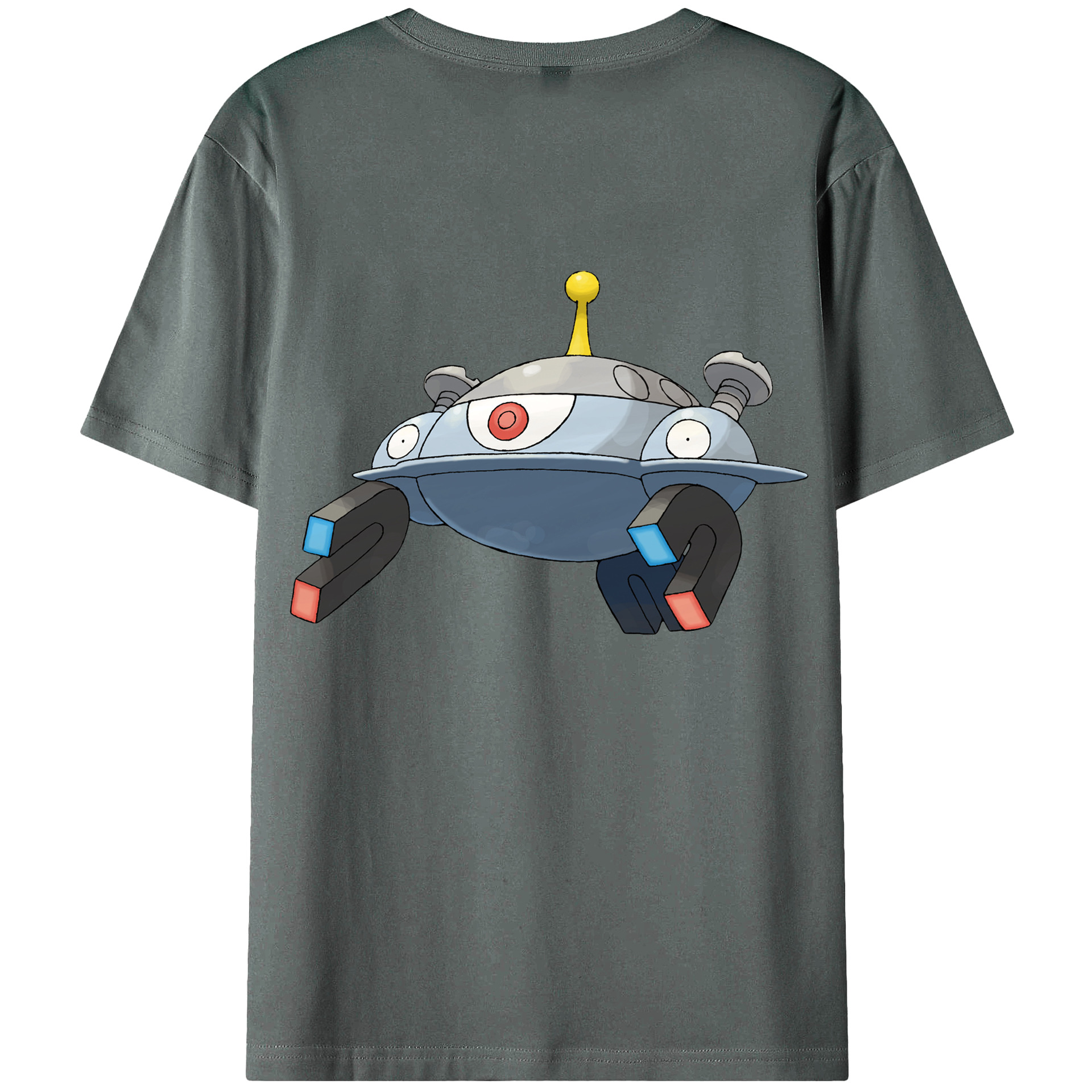 （画像用） ポケットモンスター Pokémon 綿100％ メンズ半袖Tシャツ（バックプリント） 通気性